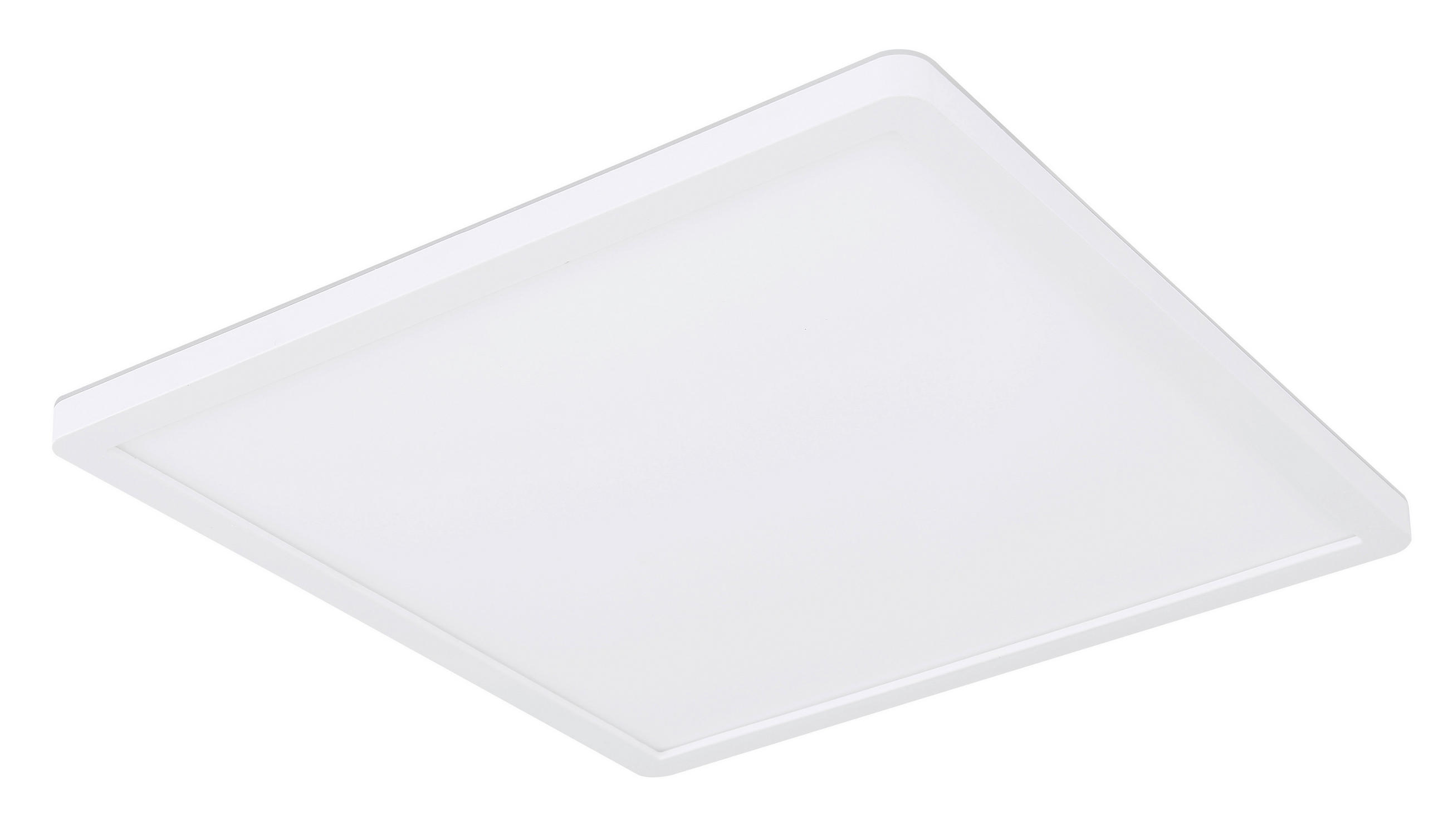 LED-DECKENLEUCHTE Sapana 29,4/29,4/2,5 cm   - Opal/Weiß, Basics, Kunststoff (29,4/29,4/2,5cm) - Globo