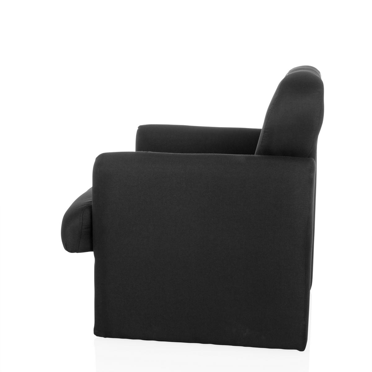 LOUNGEFÅTÖLJ  - svart, Modern, textil (66/77/74cm) - MID.YOU