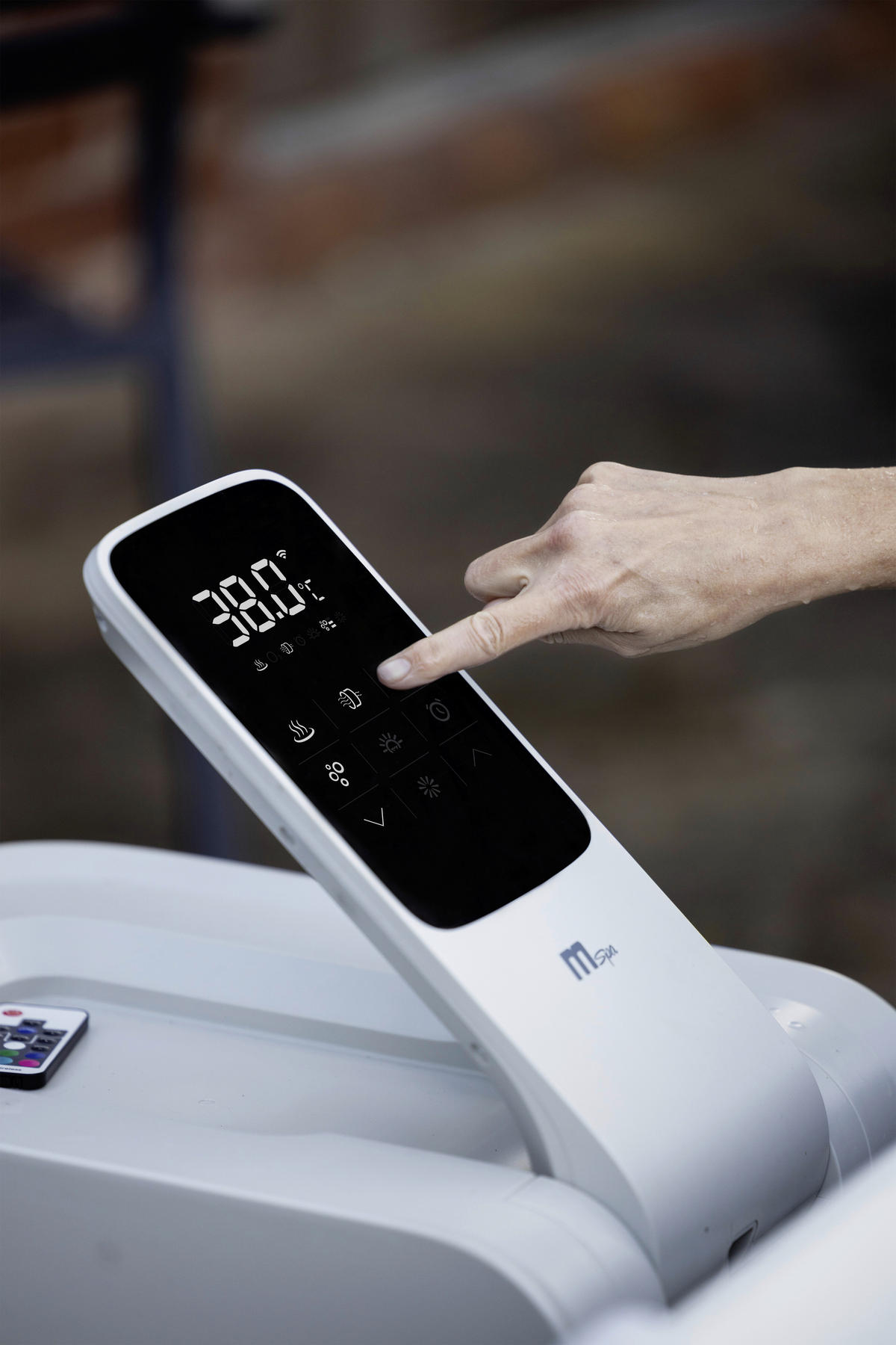 WHIRLPOOL MSPA OSLO 160/160/65 cm  - Grau, Trend, Kunststoff (160/160/65cm)