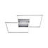 LED-DECKENLEUCHTE - Nickelfarben, Design, Metall (53/53/6,5cm)