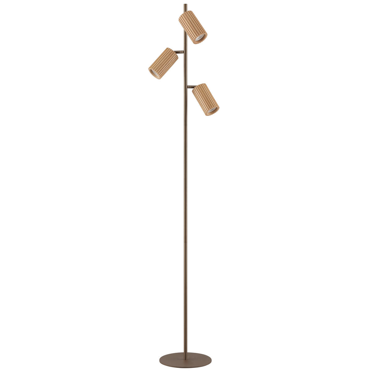 STEHLEUCHTE LAKEWOOD 36,8/155 cm  - Braun, Design, Holz/Metall (36,8/155cm)