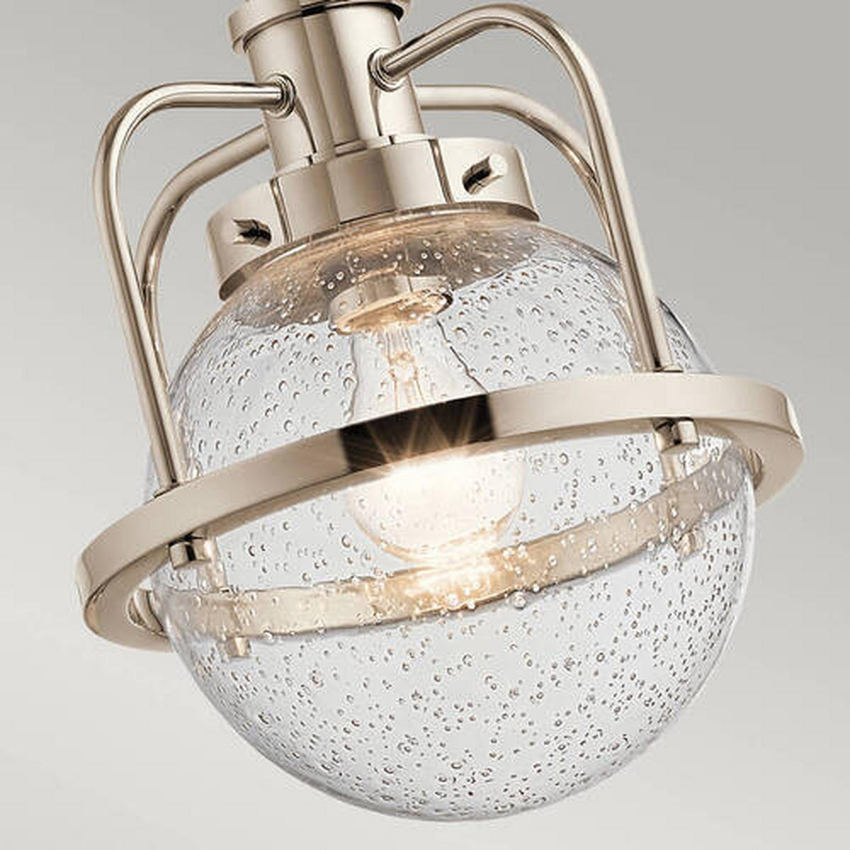 VISEČA SVETILKA  Elstead Triocent      24/37.6 cm      E27 - barve niklja, Konvencionalno, kovina/steklo (24/37.6cm) - Elstead Lighting