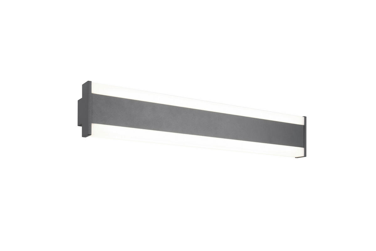 AUSSENWANDLEUCHTE - Weiss/Anthrazit, Design, Kunststoff/Metall (10,7/60/6cm) - Trio Leuchten