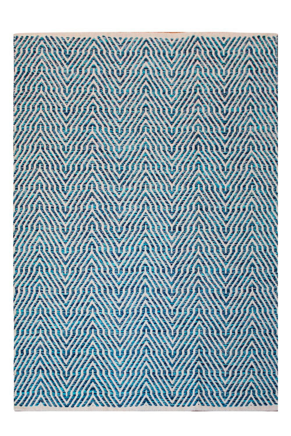 FLACHWEBETEPPICH 160/230 cm Aperitif 410 Blau Blau  - Blau, KONVENTIONELL, Textil (160/230cm)