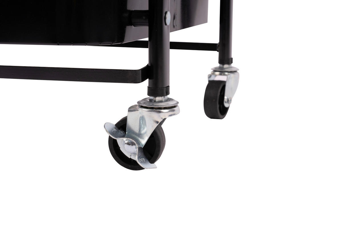 REGAL  Schwarz  - Schwarz, Basics, Kunststoff/Metall (45/30/87cm)