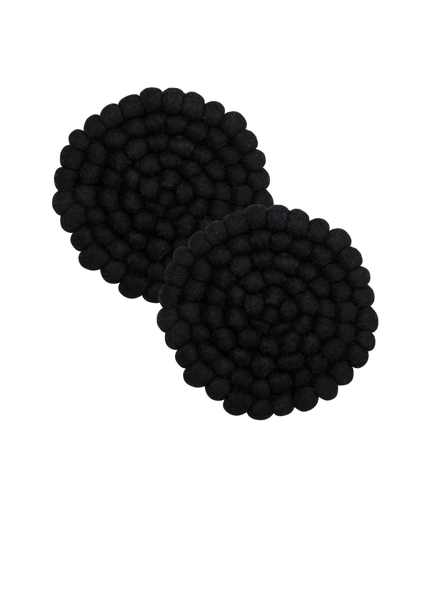 TOPFUNTERSETZER   - Schwarz, Basics, Textil (20/2cm)