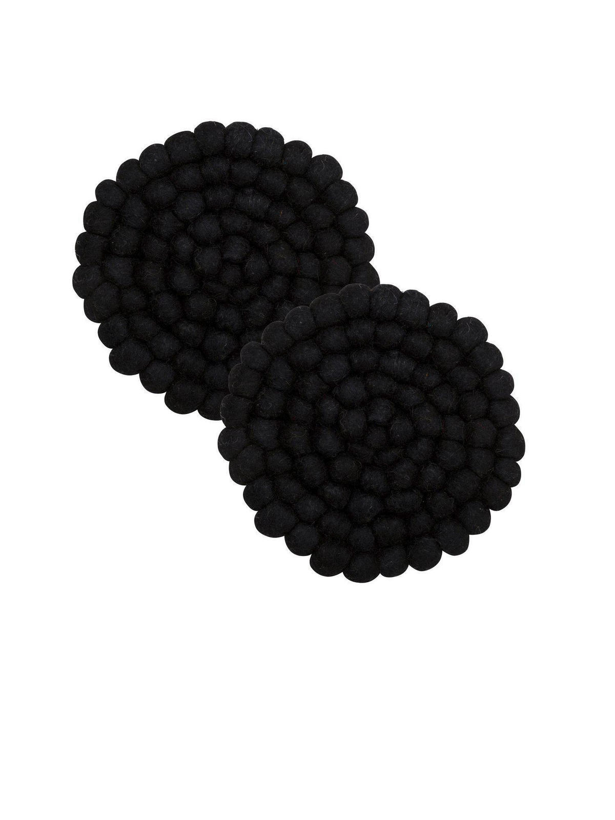 TOPFUNTERSETZER   - Schwarz, Basics, Textil (20/2cm)