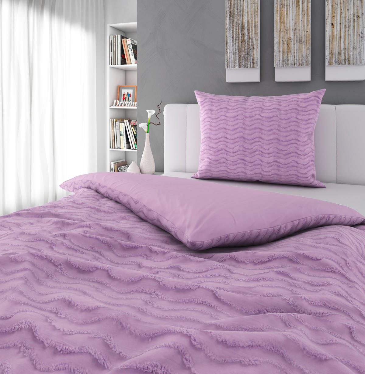 POVLEČENÍ - fialová, Trend, textil (140/200cm) - Esposa