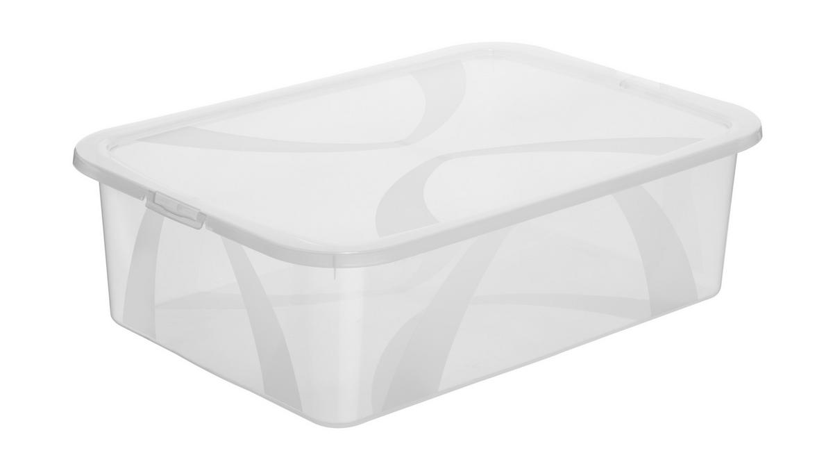BOX MIT DECKEL ARCO  - Transparent, Basics, Kunststoff (57,1/39,2/16,6cm) - Rotho
