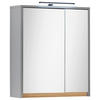SPIEGELSCHRANK 60/70/20 cm  - Eichefarben/Hellgrau, Basics, Glas/Holzwerkstoff (60/70/20cm) - MID.YOU