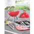 HOLZKOHLEGRILL - Rot, Basics, Holz/Metall (30,5cm) - BOXXX