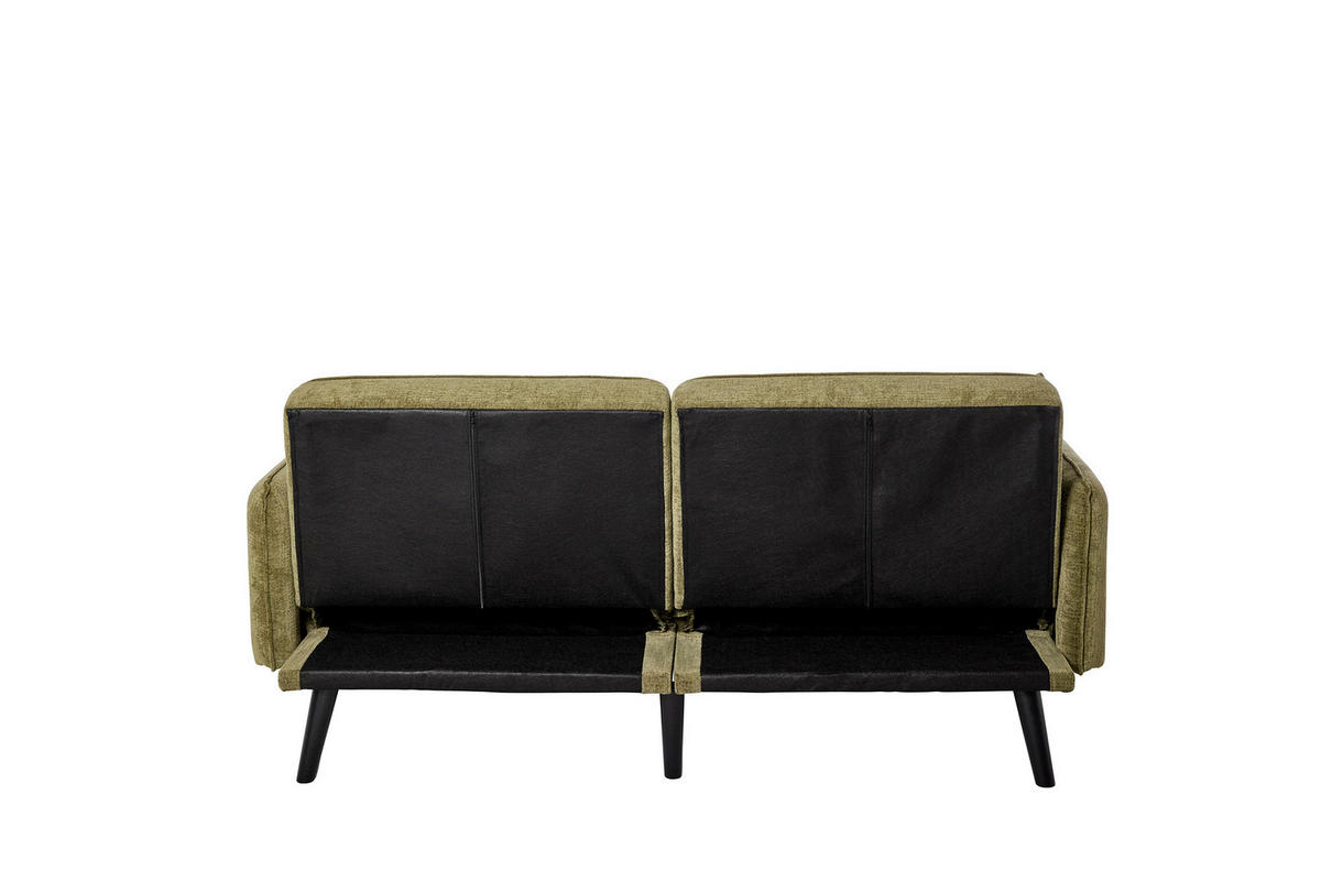SCHLAFSOFA Bouclé Grün, Opal  - Champagner/Opal, MODERN, Holz/Textil (191/83/84cm) - Livetastic