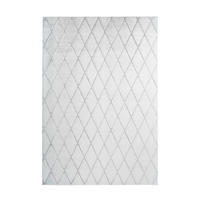 TEPPICH 160/230 cm Vivica 225 Weiß / Graublau Grau, Weiß  - Weiß/Grau, KONVENTIONELL, Textil (160/230cm)