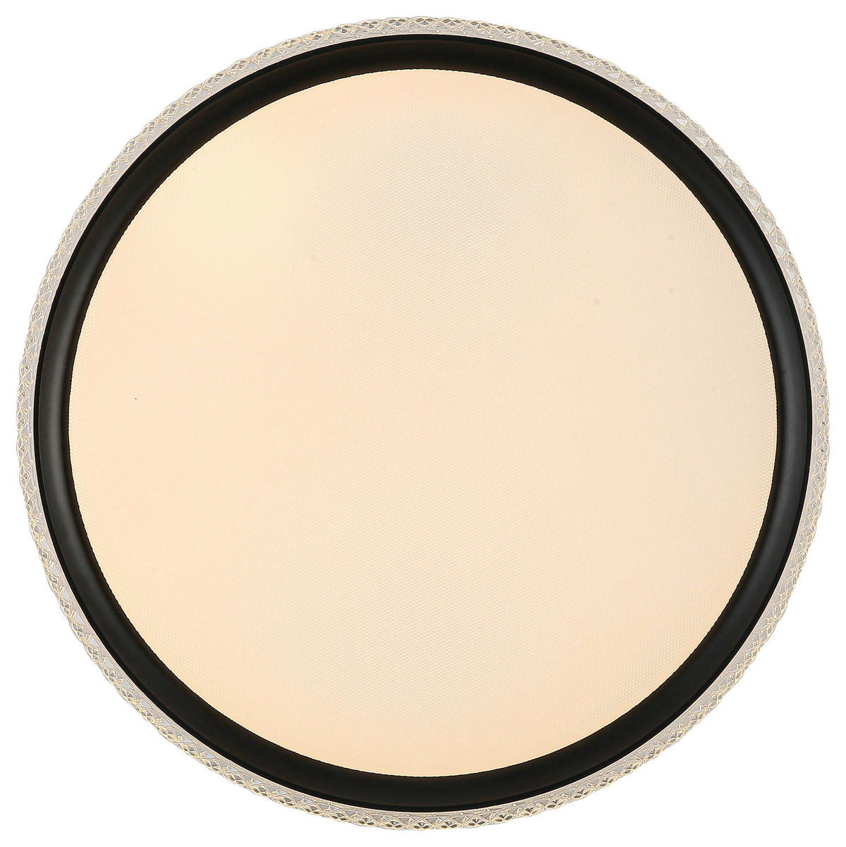 DECKENLEUCHTE  40/6 cm    - Transparent/Schwarz, Trend, Kunststoff/Metall (40/6cm) - Novel