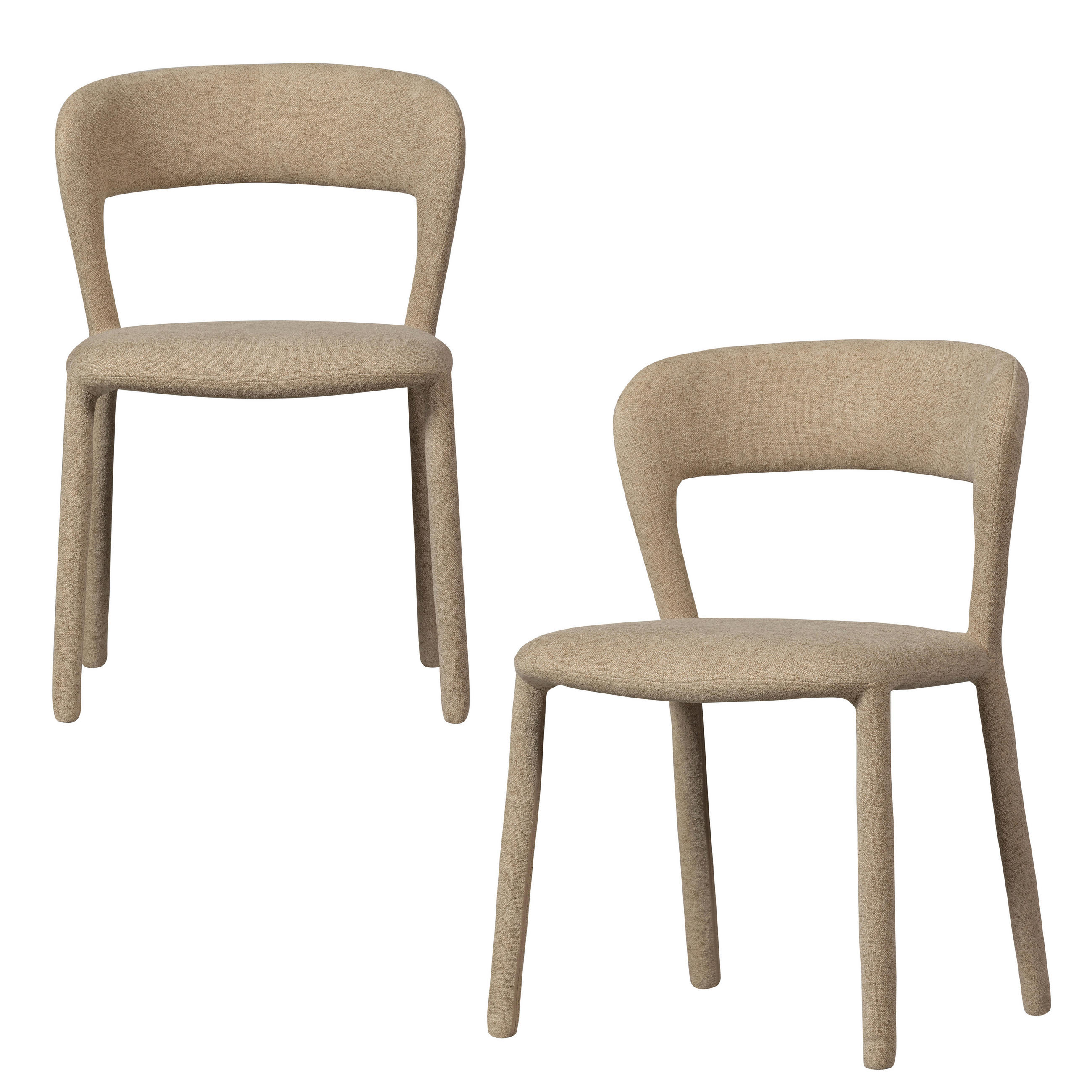 Livetastic Stuhl-Set Noble Sand 51x76x56 cm