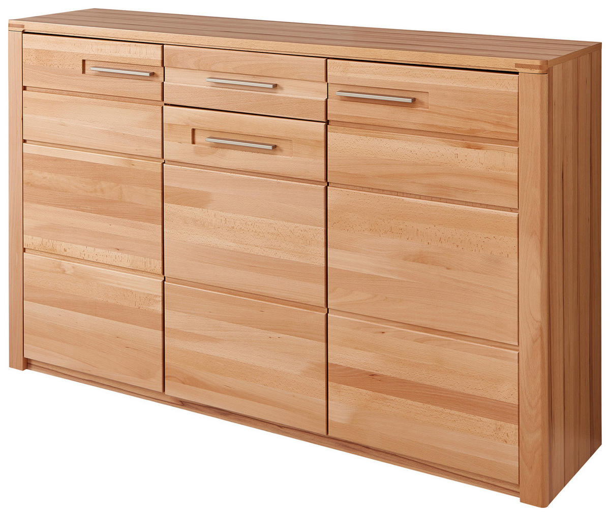 DULAP PENTRU PANTOFI 160/100/40 cm  - culoare lemn fag/culoare inox, Natur, metal/lemn (160/100/40cm) - Linea Natura
