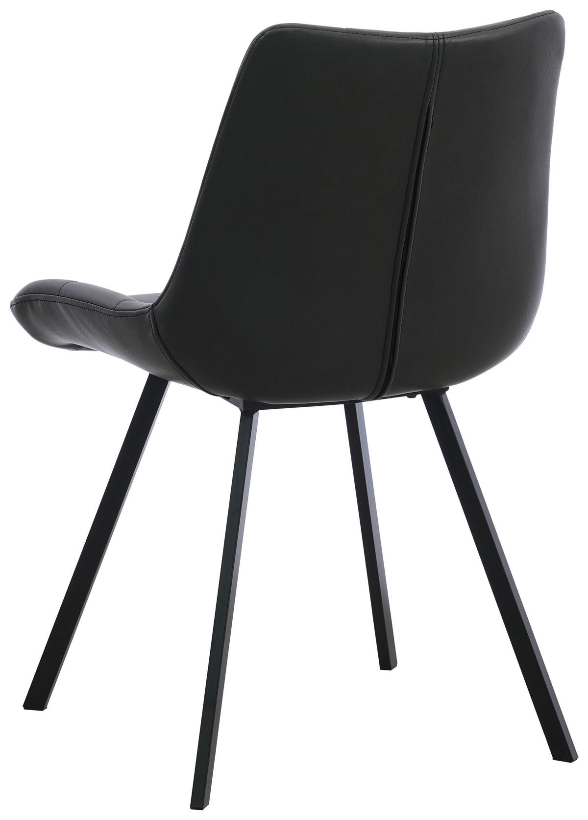 STUHL   Mikrofaser  Grau, Schwarz  - Schwarz/Grau, MODERN, Textil/Metall (54/86/62cm) - MID.YOU