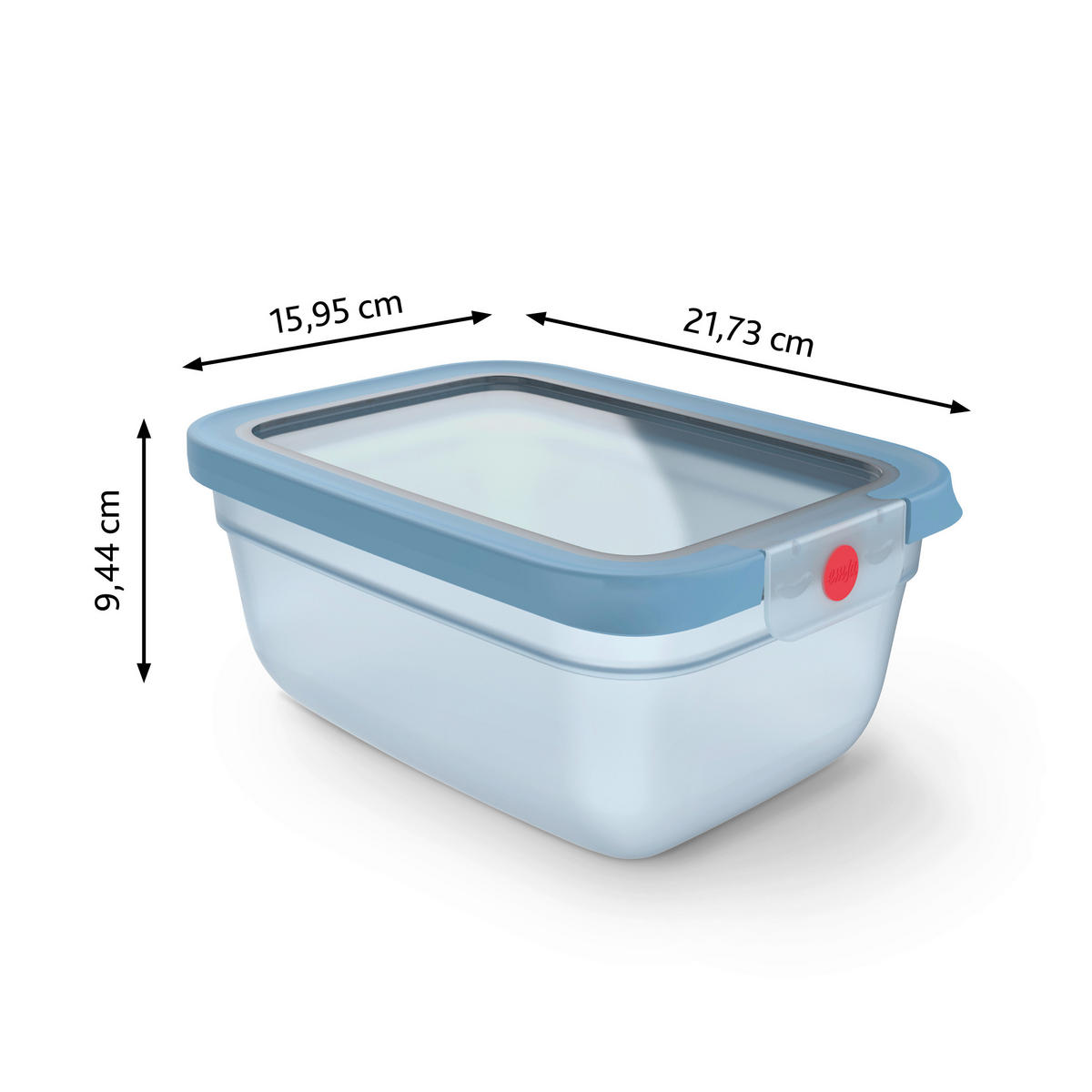 FRISCHHALTEDOSE One Click 1,5L L  - Hellblau, Basics, Kunststoff (21,73/15,95/9,44cm) - Emsa