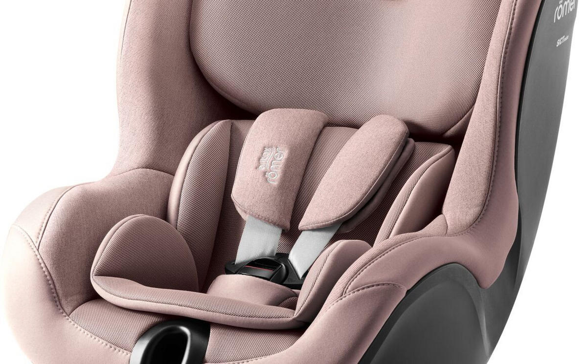 REBOARDER-KINDERSITZ Dualfix 5Z  - Mauve/Altrosa, Basics, Kunststoff/Textil (44/48/74cm) - Britax Römer