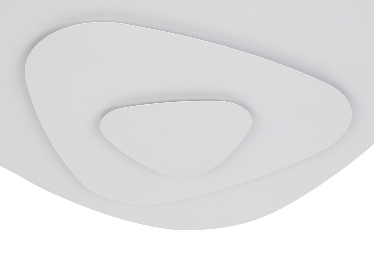 DECKENLEUCHTE    55/57,5/6,5 cm  - Weiß, Design, Kunststoff/Metall (55/57,5/6,5cm) - Collet's Monde