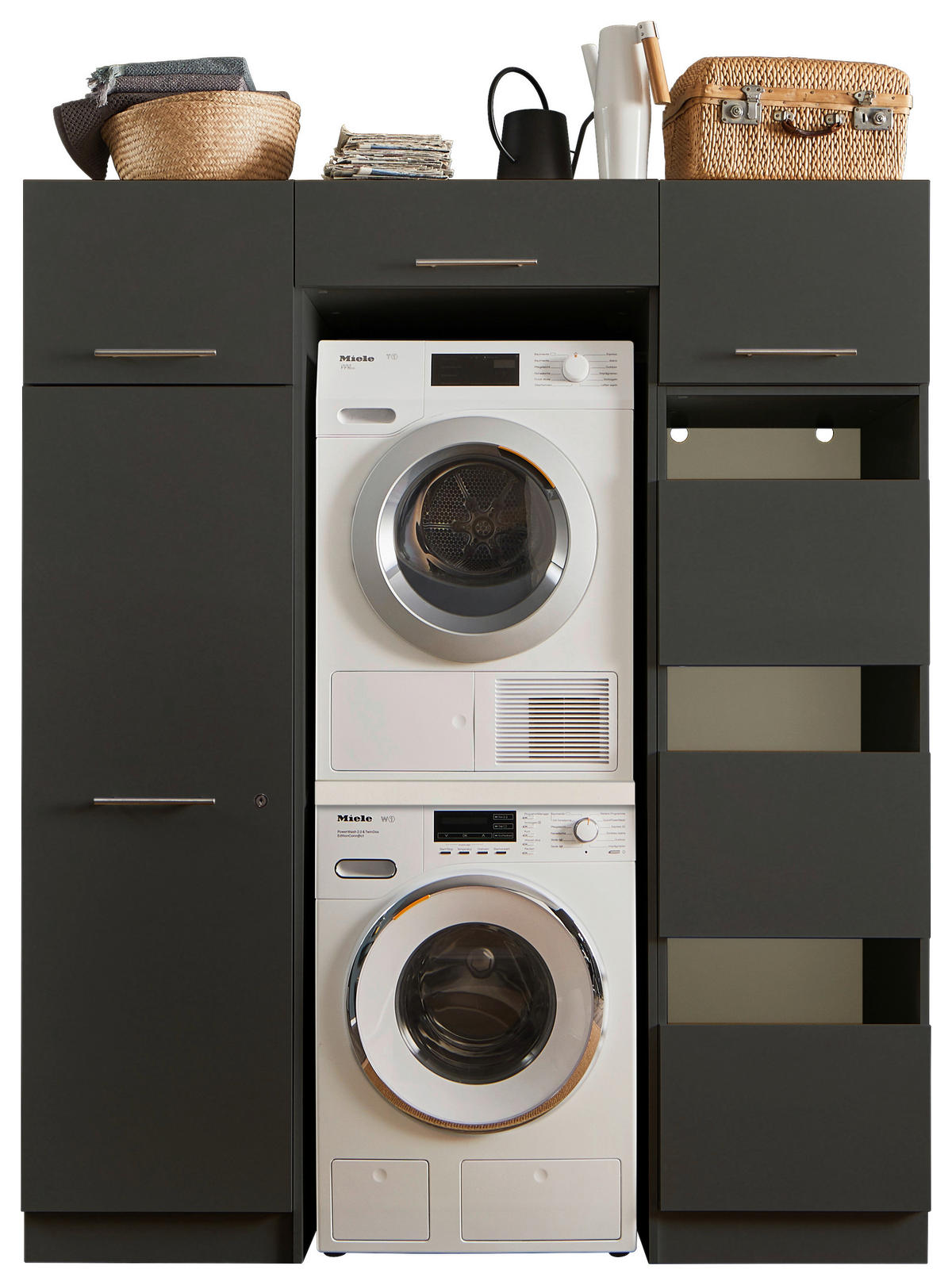 HAUSWIRTSCHAFTSRAUM 167,5/200/67,5 cm  in Anthrazit  - Anthrazit, Design, Holzwerkstoff (167,5/200/67,5cm)