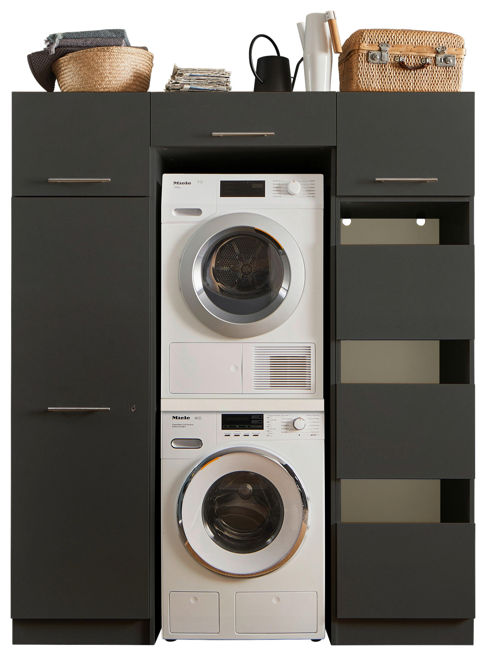 XXXLutz Hauswirtschaftsraum Laundreezy Anthrazit 167.5x200x67.5 cm