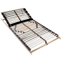 LATTENROST 80/200 cm Kopfteil, Mittelzone verstellbar, Birke, Buche  - Naturfarben/Weiß, Basics, Holz (80/200cm) - Boxxx