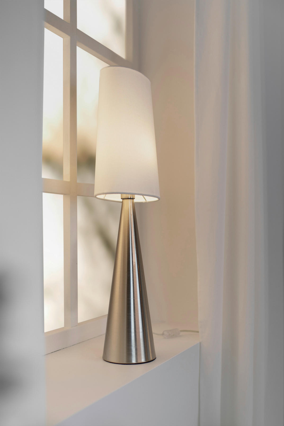 TISCHLEUCHTE CONUS 23/64 cm   - Nickelfarben, Basics, Metall (23/64cm) - Markslöjd