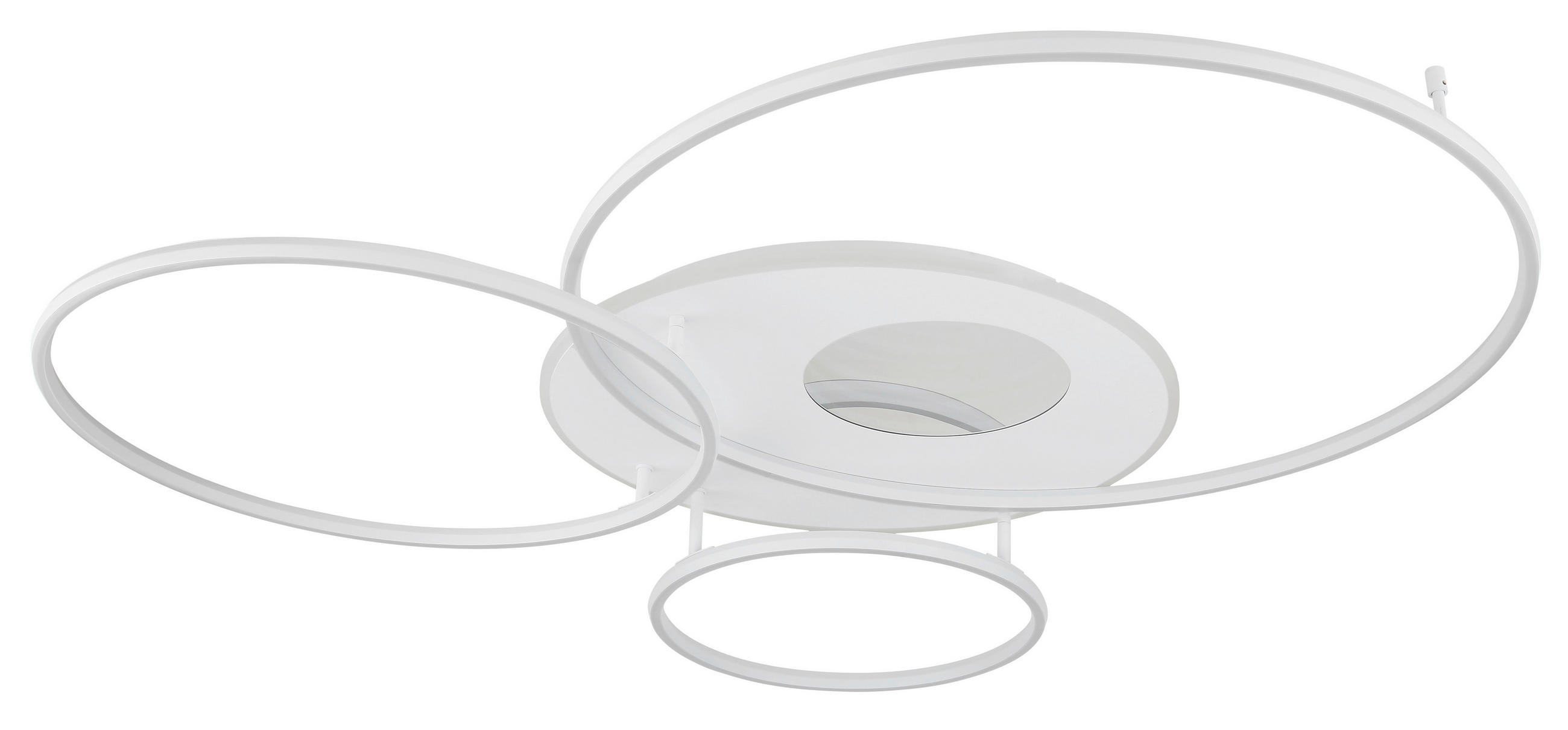 LED-DECKENLEUCHTE 126,4/105,3/13 cm   - Weiß, Design, Kunststoff/Metall (126,4/105,3/13cm) - Globo