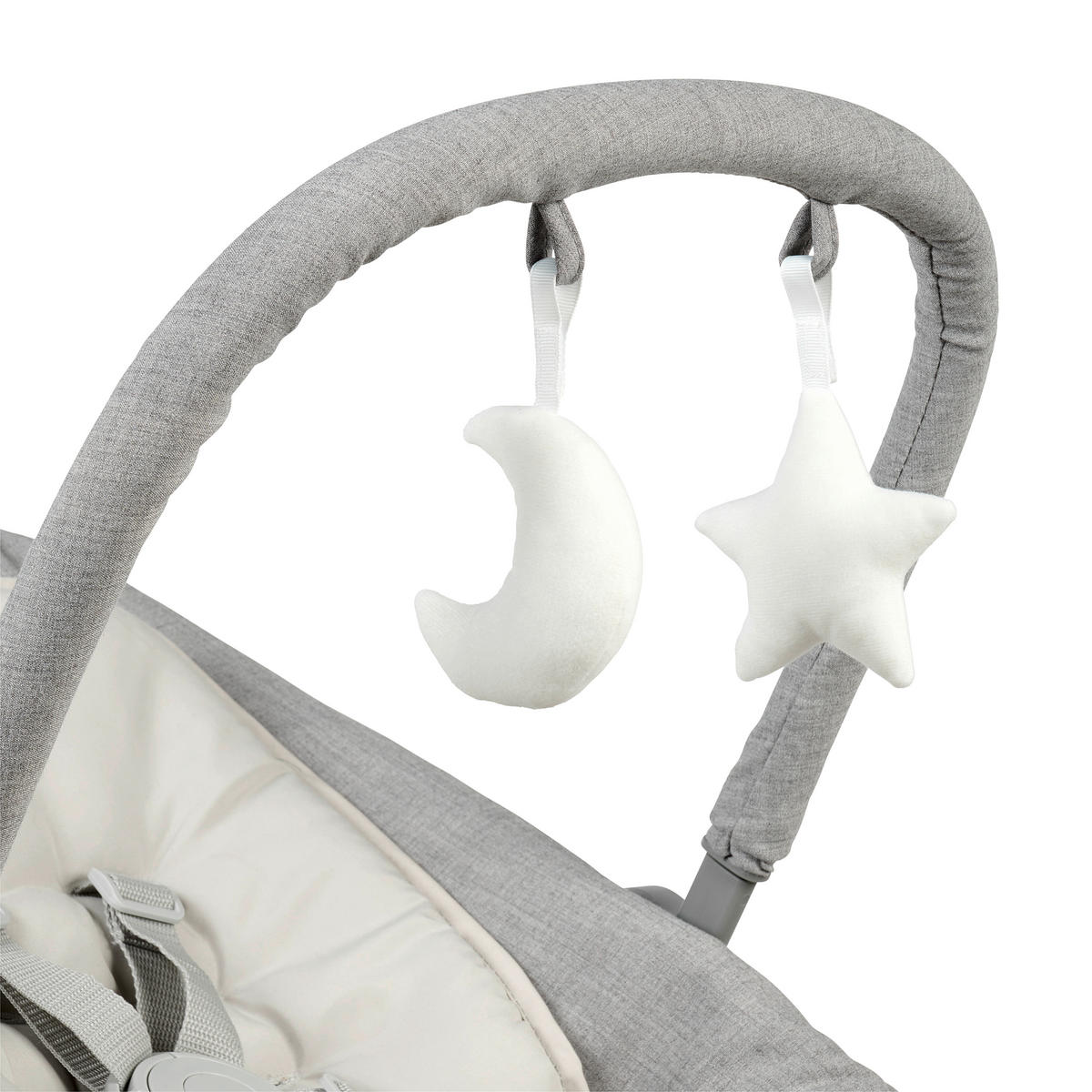 SCHAUKELWIPPE Grau   - Grau, Basics, Kunststoff/Textil (66/45/48-58cm) - My Baby Lou