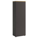 GARDEROBENSCHRANK 60/190/40 cm  - Eichefarben/Anthrazit, Design, Holzwerkstoff/Metall (60/190/40cm) - Xora