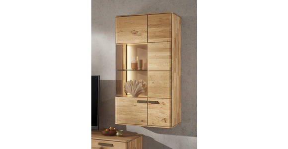 LOWBOARD  241,9/55,8/45,2 cm 1 Schublade(n) Typenauswahl, umfangreiches Zubehör erhältlich, stehend  - Wildeiche/Schwarz, Natur, Holz/Kunststoff (241,9/55,8/45,2cm) - Valnatura