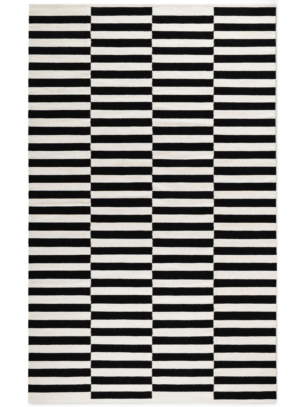 HANDWEBTEPPICH 200/300 cm Donna Schwarz, Weiß  - Schwarz/Weiß, Basics, Textil (200/300cm)