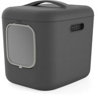 KATZENTOILETTE - Anthrazit, Basics, Kunststoff (49,9/57,6/61,4cm) - Rotho