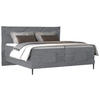 BOXSPRINGBETT 180/200 cm  in Blaugrau  - Blaugrau/Schwarz, Konventionell, Textil/Metall (180/200cm) - Esposa