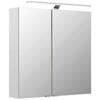 SPIEGELSCHRANK 70/70/16 cm  - Eichefarben, Basics, Glas/Holzwerkstoff (70/70/16cm) - Sadena