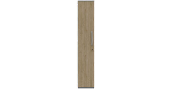 AKTENSCHRANK Grau, Eichefarben  - Eichefarben/Grau, KONVENTIONELL, Holzwerkstoff (40/217,4/43cm) - Moderano