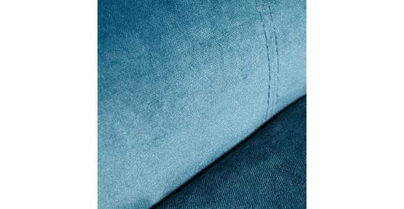 SESSEL Velours Petrol - Petrol/Schwarz, Design, Holz/Textil (77/93/80cm) - Carryhome