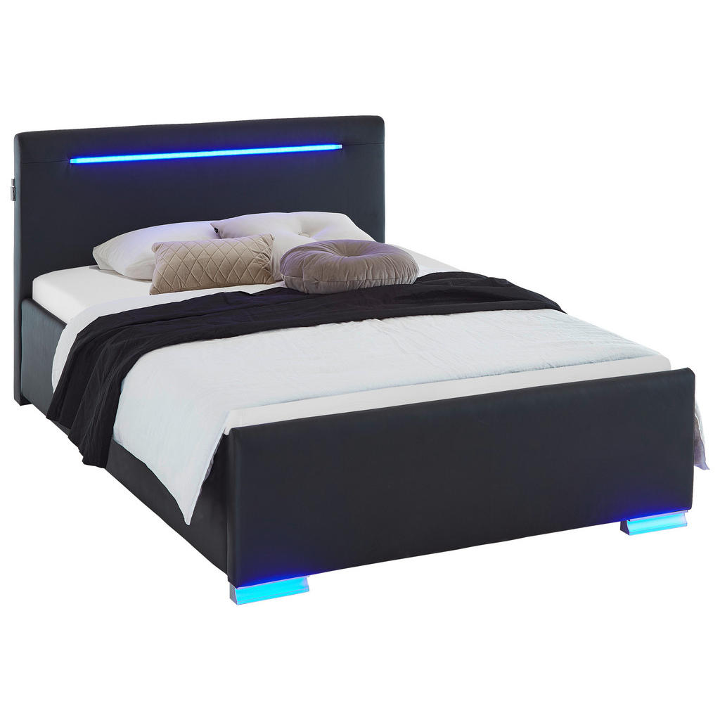 Boxxx ČALÚNENÁ POSTEĽ, 140/200 cm čierna