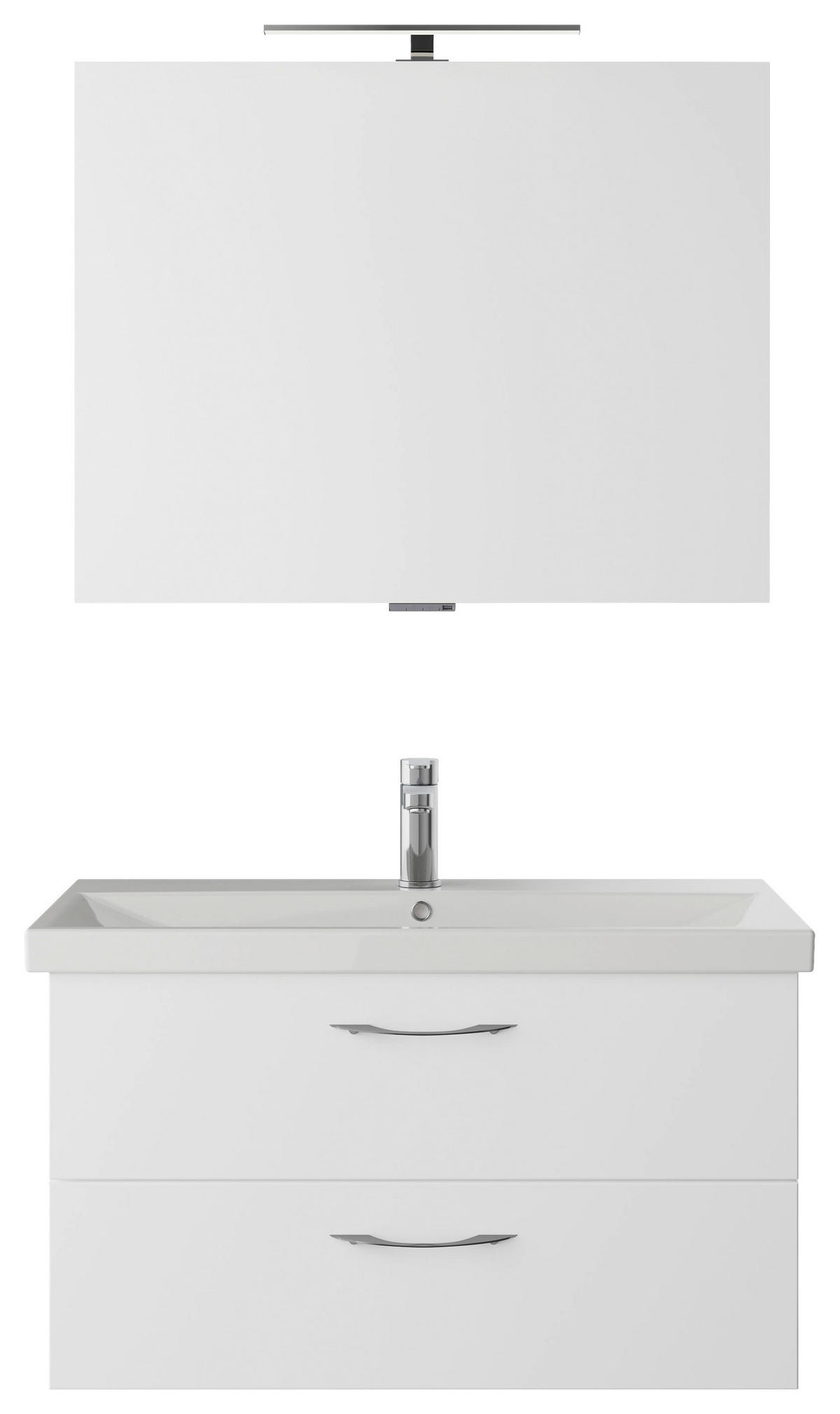 BADEZIMMER  in 90 cm  - Weiß Hochglanz/Weiß, KONVENTIONELL, Holzwerkstoff (90cm) - Pelipal