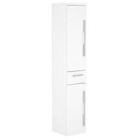VYSOKÁ SKŘÍŇ, bílá, bílá, 30/162,8/33 cm - bílá/barvy chromu, Konvenční, kov/kompozitní dřevo (30/162,8/33cm) - Dieter Knoll