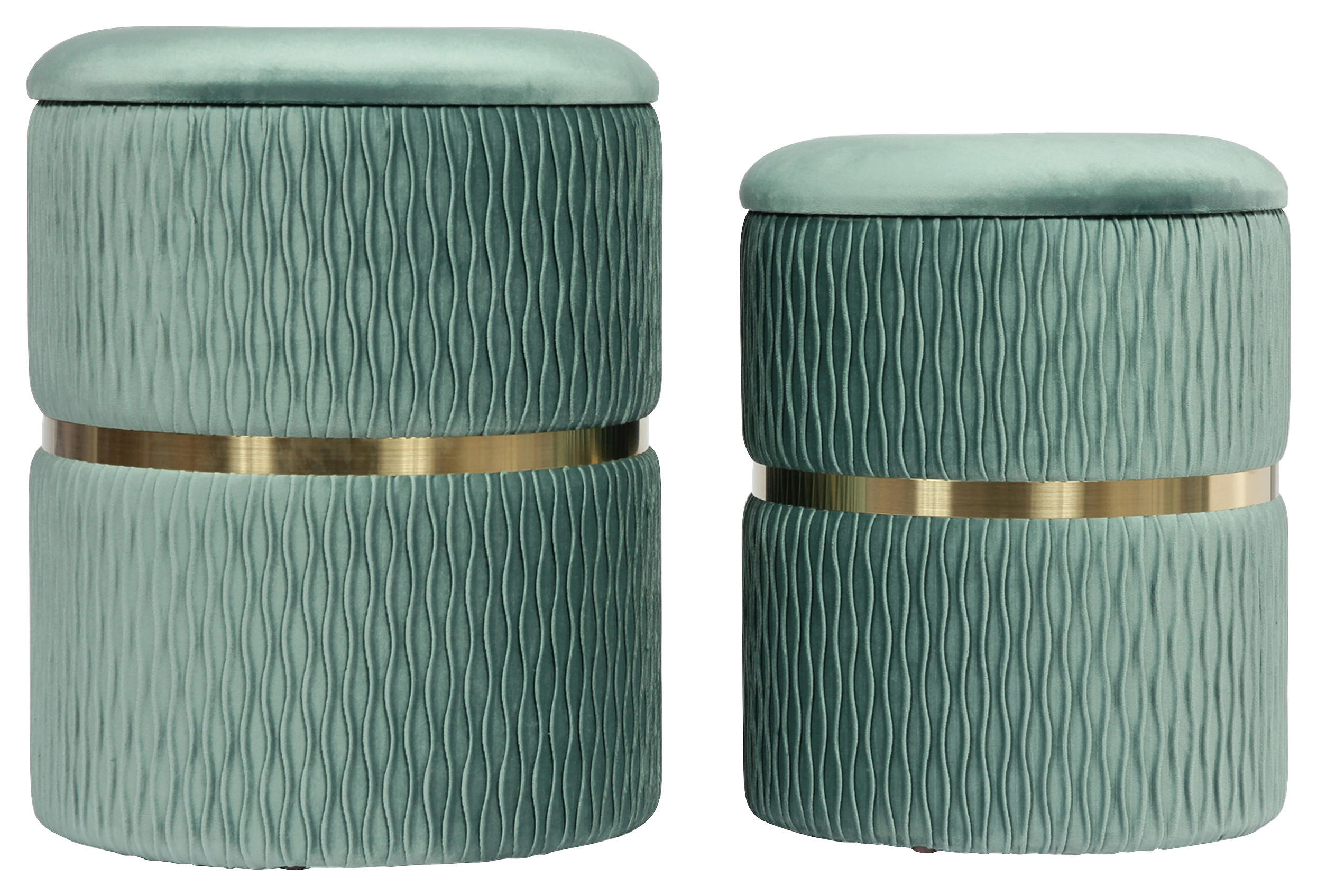 PALLSET i guldfärgad, mintgrön  - mintgrön/guldfärgad, Design, metall/textil (31,5/36/38/44/31,5/36cm) - Kayoom
