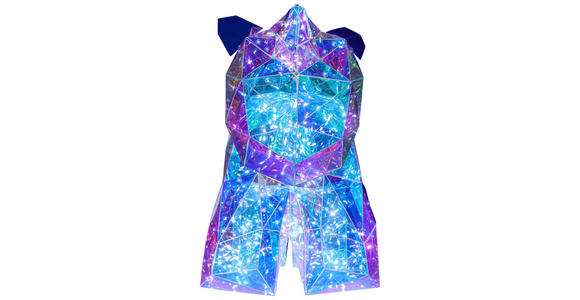 TISCHLEUCHTE - Transparent/Perlmutt, Trend, Kunststoff (23/38/36cm) - Novel