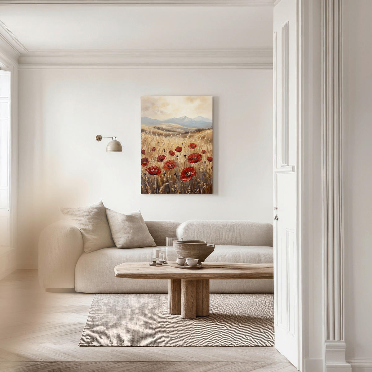 LEINWANDBILD Landschaft & Natur, Blumen 60/80 cm  - Multicolor, Basics, Holz/Textil (60/80cm)