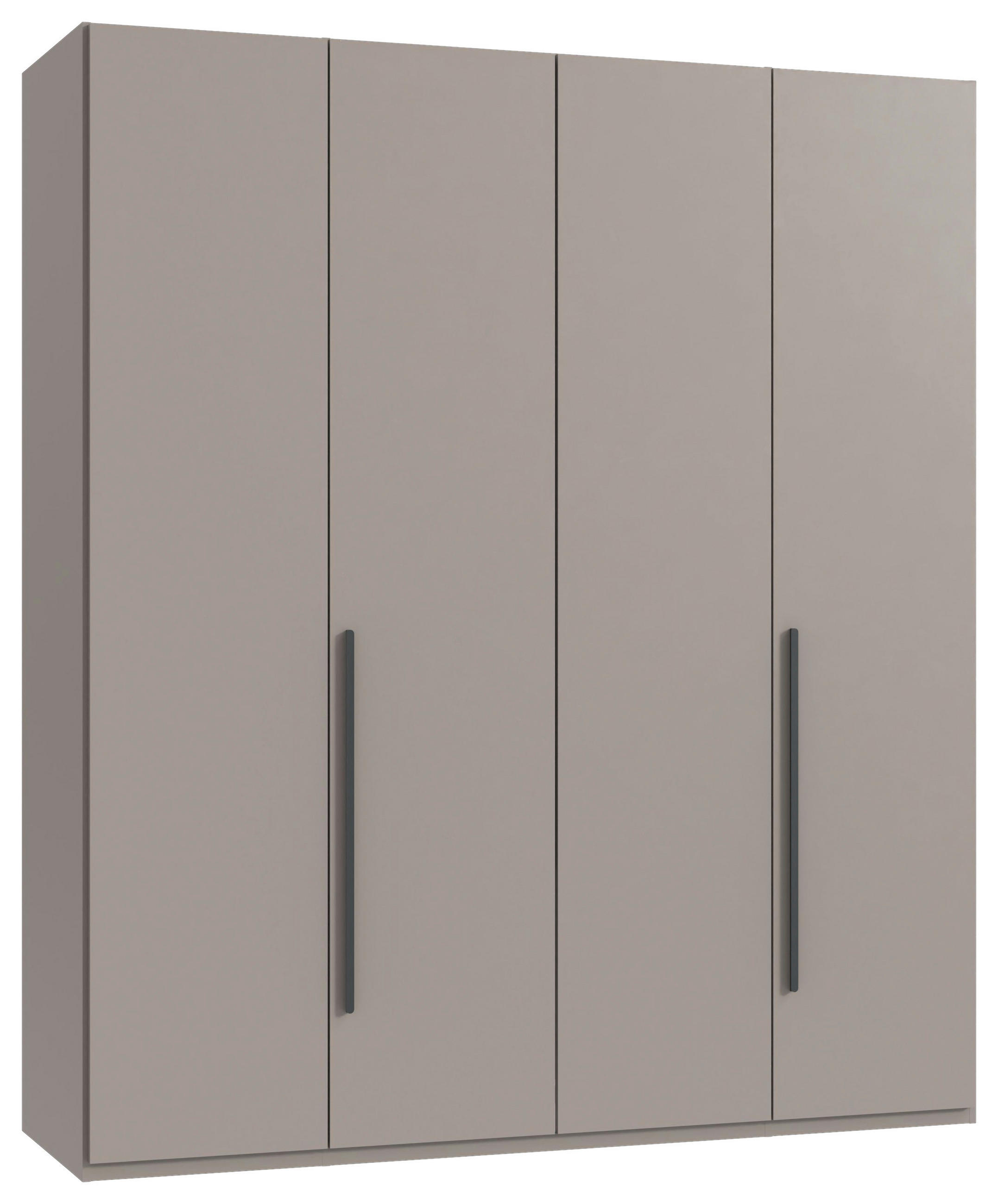 DREHTÜRENSCHRANK Graphitfarben, Kaschmir 4 Tür(en)  - Graphitfarben/Sahara, MODERN, Holzwerkstoff/Kunststoff (180/208/58cm) - Chameo