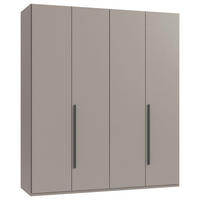 DREHTÜRENSCHRANK Graphitfarben, Sahara  - Graphitfarben/Sahara, Modern, Holzwerkstoff/Kunststoff (180/208/58cm) - Chameo