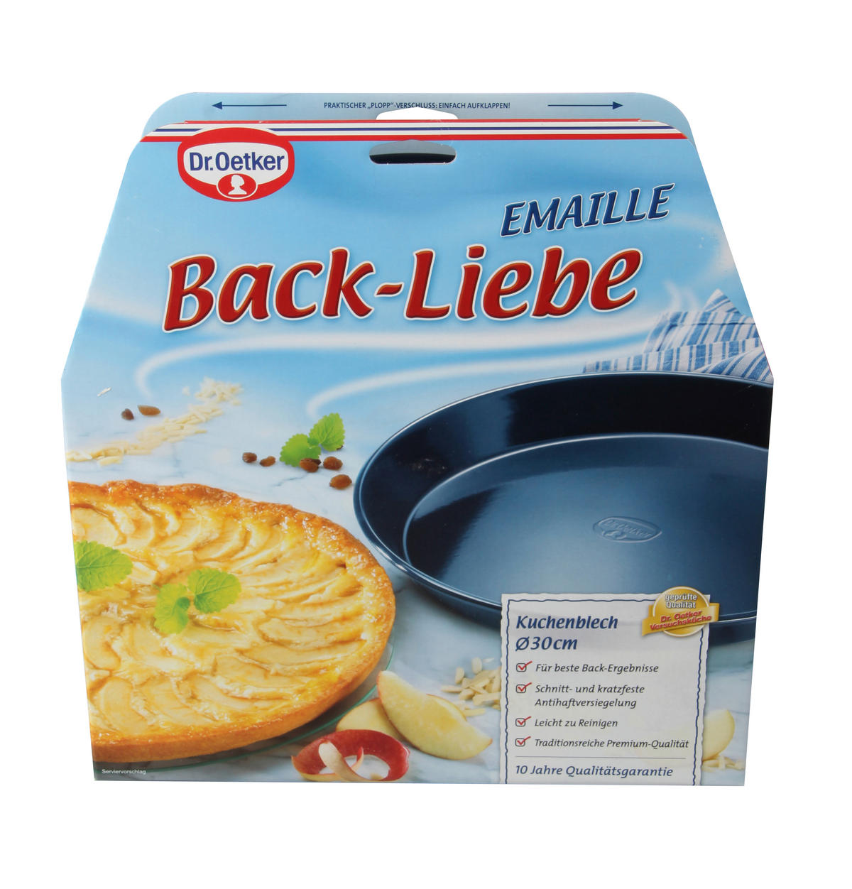 BACKFORM - Blau, Basics, Metall (30/4cm) - Dr.Oetker