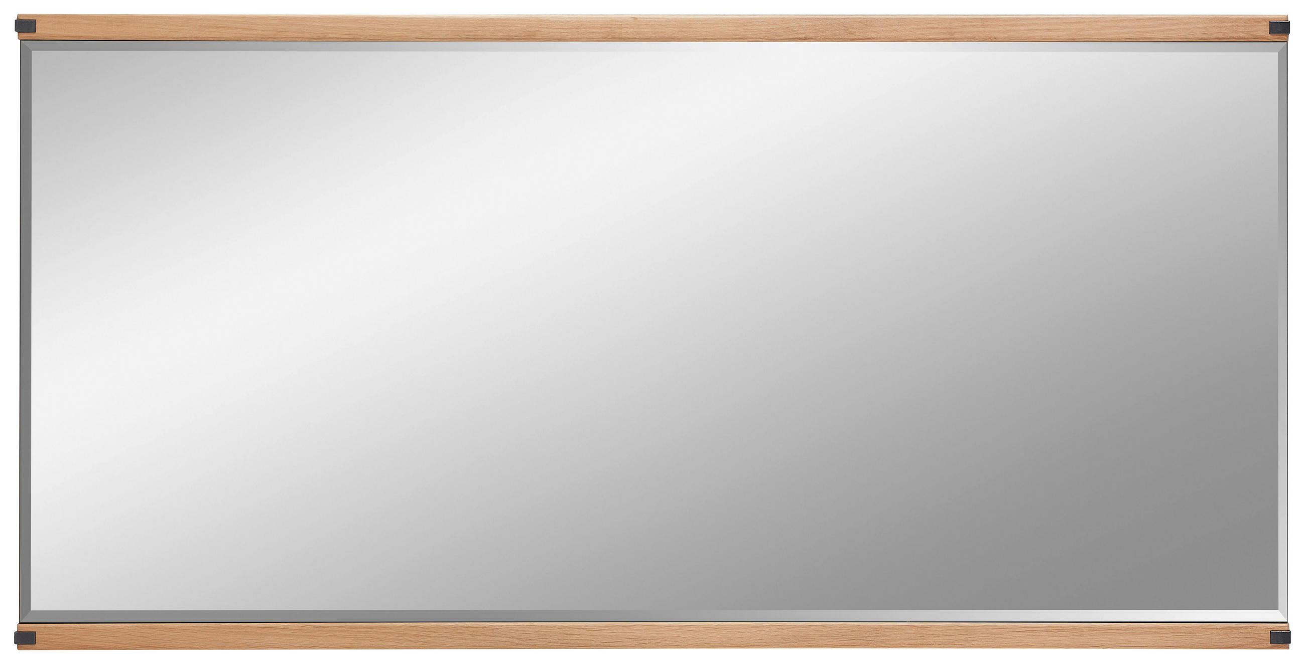 STENSKO OGLEDALO, 160/80/3 cm steklo, leseni material  - hrast artisan, Natur, steklo/leseni material (160/80/3cm) - Linea Natura