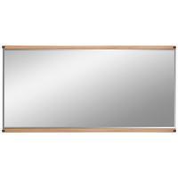 STENSKO OGLEDALO, 160/80/3 cm steklo, leseni material  - hrast artisan, Natur, steklo/leseni material (160/80/3cm) - Linea Natura