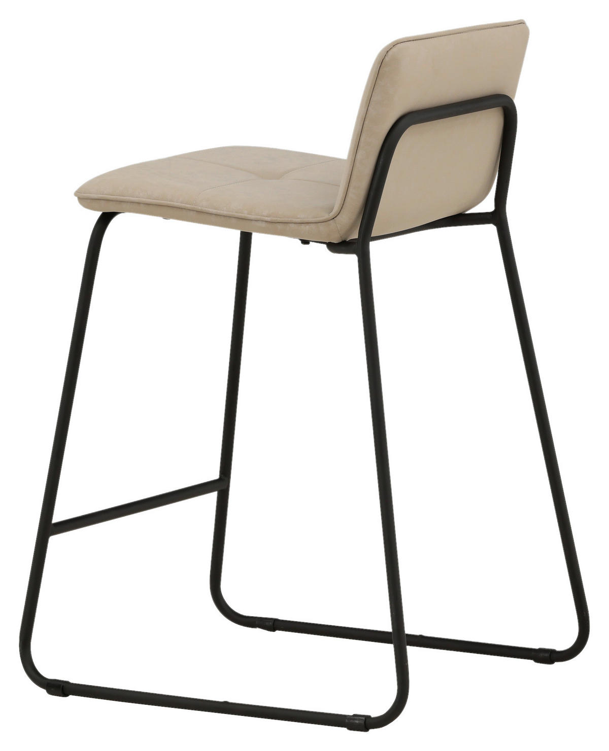 BARHOCKER-SET Schwarz, Beige Stahl  - Beige/Schwarz, Design, Textil/Metall (41/84/50cm) - Livetastic